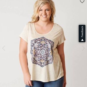Lucky Brand Temple Mandala Graphic Tee NWT